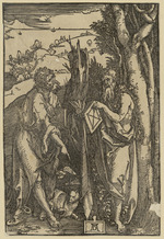 Johannes der Täufer und Onuphrius mit der Hopfengirlande