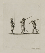 Ein Pikenier und zwei Musketiere