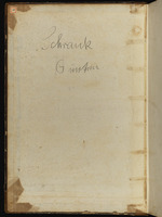 Recueil de Watteau. I. Part., Einband Vorderdeckel innen