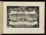 Titelblatt mit dem Schloss von Versailles für "Les plaisirs de l