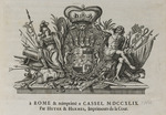 Vignette mit dem Wappen der hessischen Landgrafen