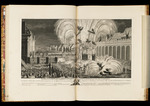 Darstellung der Bauwerke, Dekorationen und des Feuerwerks