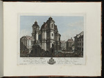 Ansicht des Platzes und der Kirche von St. Peter