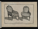 Sessel mit Tamburin und Sessel mit Muschel, Blatt aus der Folge C