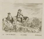 Drei Reiter in einer Berglandschaft