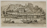 Segelboote auf dem Tiber, dahinter der Aventin mit Ruinen