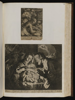 73. | Eine Anbetung des gebohrnen Heylandes / Eine dergl:; unten: Delapsum coelo ––– pauperiemq docens | A. Bloemaert inv. Maetham sc. 1599. / –– [A. Bloemaert] pinx. C. Bloem. sc. / & exc. 1623.