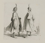 Zwei Türken mit Turban und Federbusch