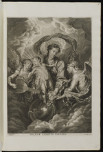 Die Jungfrau mit dem Kind zwischen zwei musizierenden Engeln