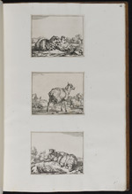 54-61. | Quelques animaux tirés au vif, et gravés sur le cuivre, / avec estude et travail par J. H. Roos. 1665.