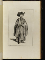 Stehender Karmelitermönch mit großem Hut