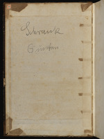 Recueil de Watteau. II. Part., Einband Vorderdeckel innen