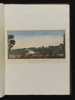 Ansicht von Schloss und Garten von Fontainebleau