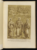 Der Hl. Paulus begleitet von zwei Heiligen