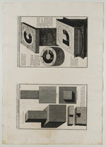 Seite mit zwei Darstellungen: Metallener Verschlußzapfen und Darstellung der Säulentrommeln