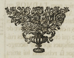 Vignette mit Blumenstrauß in einer Vase