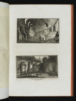 Oben: Innenansicht des Amphitheaters von Pozzuoli; unten: Die Grotte des Posillipo und das Grab des Vergil