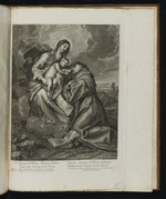 Der heilige Antonius von Padua verehrt das Jesuskind