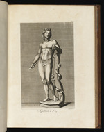 Statue des Apollo mit Pfeil und Schlange