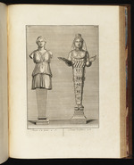 Statuen der Diana als Mondgöttin und der Diana von Ephesos