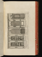 Täfelung eines Kabinetts mit Bibliothek