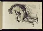 Studie eines sitzenden Herkules mit Löwenfell