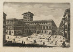Vignette mit Ansicht des Palazzo Venezia