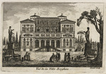 Vignette mit Ansicht der Villa Borghese