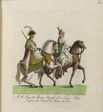 Joseph und Elisa Bonaparte zu Pferd