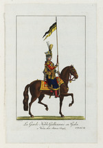 Galizischer Soldat auf einem Pferd in Galauniform