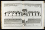 Ansicht und Grundriss der Pont Neuf mit Tempel des Hymenaios