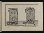 Zwei rechteckige Wandschirme im antiken und pittoresken Stil, Blatt aus der Folge E