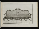 Sofa mit Darstellung eines Stieres auf der Rückenlehne, Blatt aus der Folge Q