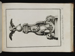 Rednerpult in Form eines Adlers auf einem mit Löwen und Medaillon verzierten Fuß für einen Kirchenchor, Blatt aus der Folge T