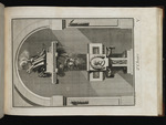 Kanzel mit geflügelten Engelsköpfen und Bildnismedaillon von einer Trophäe aus christlichen Symbolen bekrönt, Blatt aus der Folge V