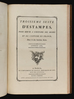 Titelblatt für "Troisième Suite d