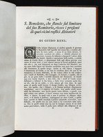 Text zum Stich "Der Heilige Benedikt empfängt vor seiner Einsiedelei Geschenke von den Bauern der Umgebung", Seite 25