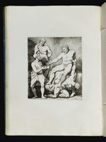 Polyphem, mit einen erschlagenen Gefährten des Odysseus, greift nach dem Weinbecher